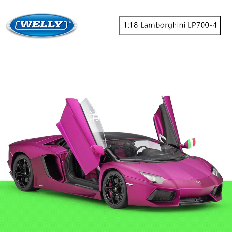 WELLY 1:18 Lamborghini Eventador Aventador LP700 4 сплав Ретро модель автомобиля классический