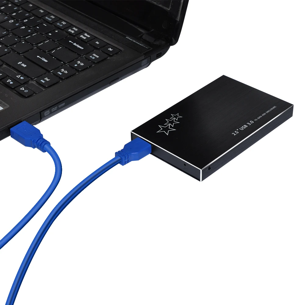 Корпус для жесткого диска DeepFox алюминиевый сплав USB 3 0 корпус 2 5 дюйма SATA SSD