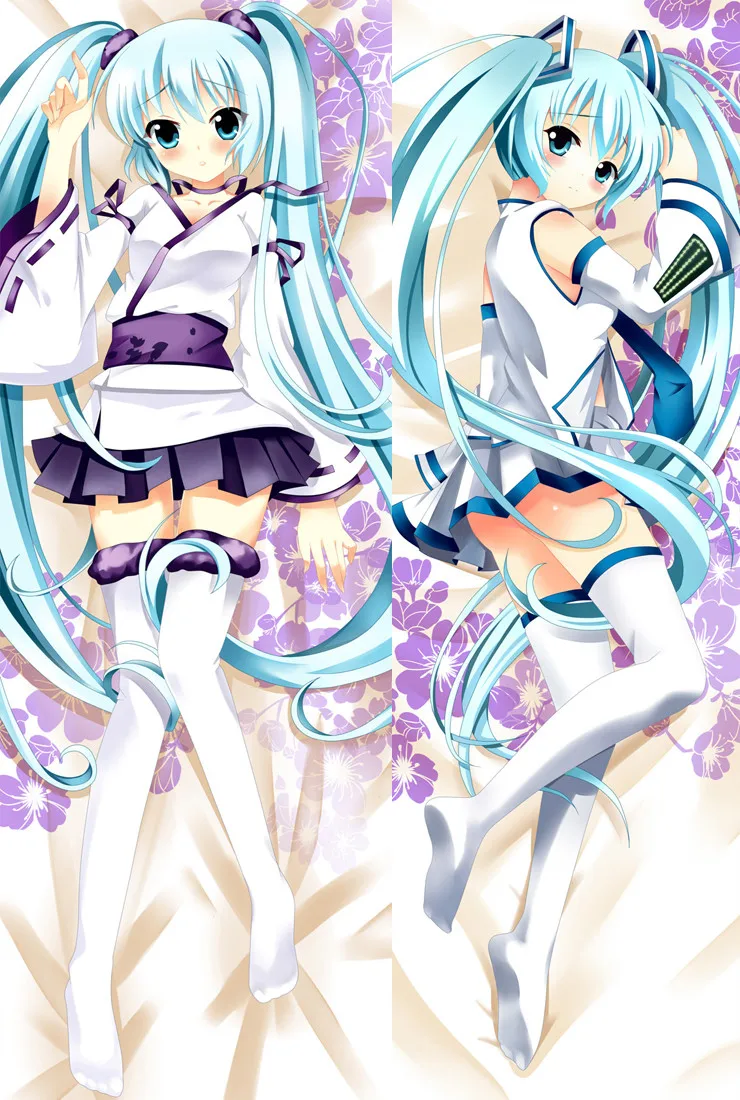 Японское аниме Vocaloid Otaku обнимает тело наволочка чехол Snow Hatsune Miku Y052 Dakimakura