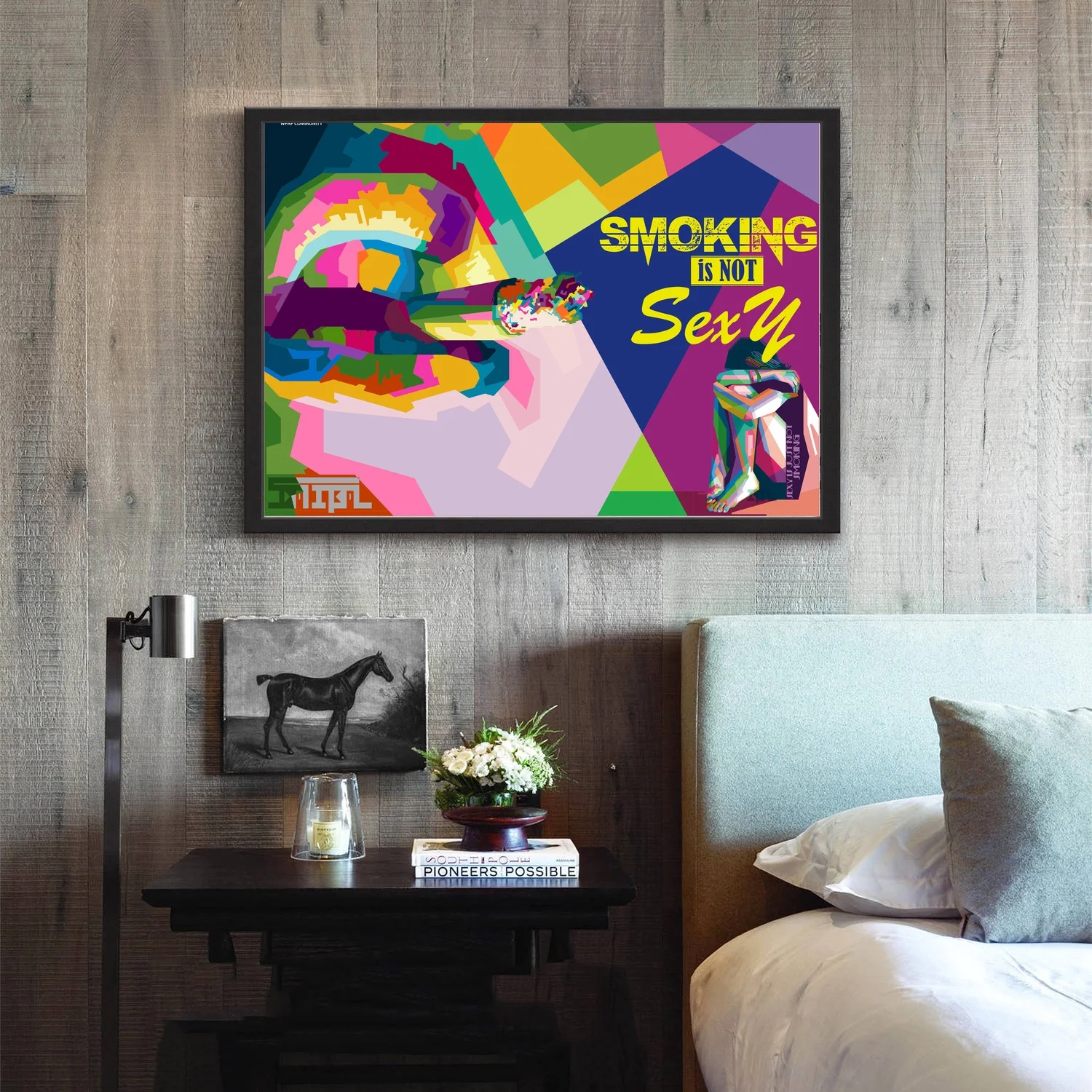 

Smoking is not Sexy Pop Art Wall Art Paint Wall Decor Canvas Prints Canvas Art Poster Oil Paintings No Frame