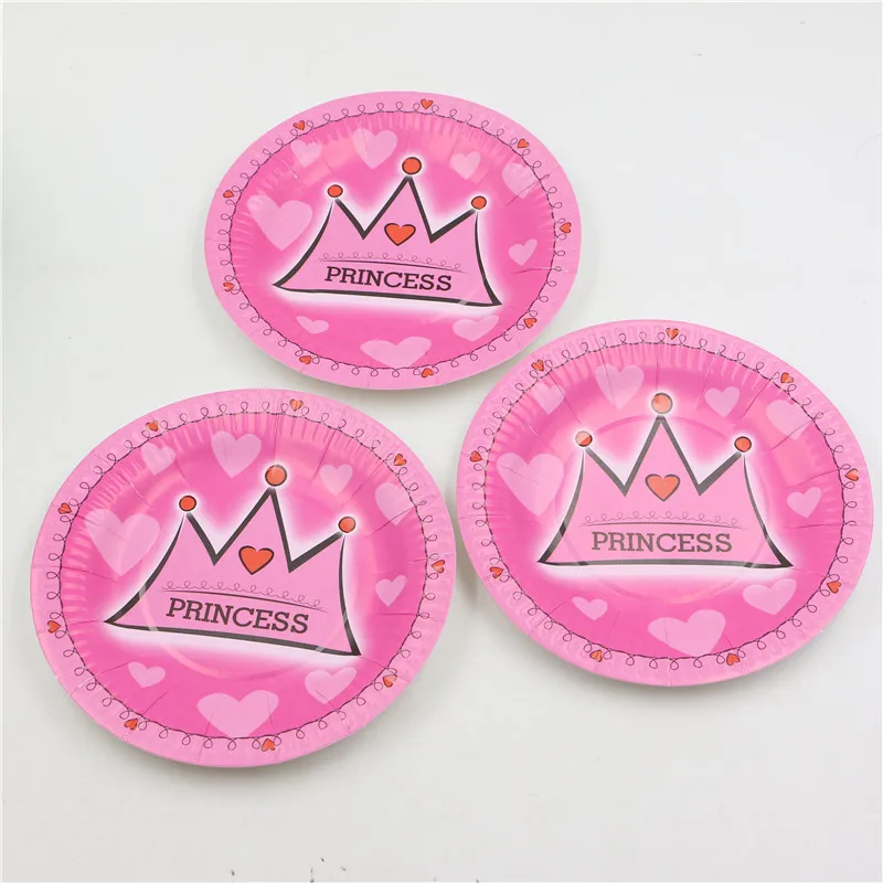 10 шт. на день рождения одноразовая розовая Милая принцесса проект &quotКорона&quot