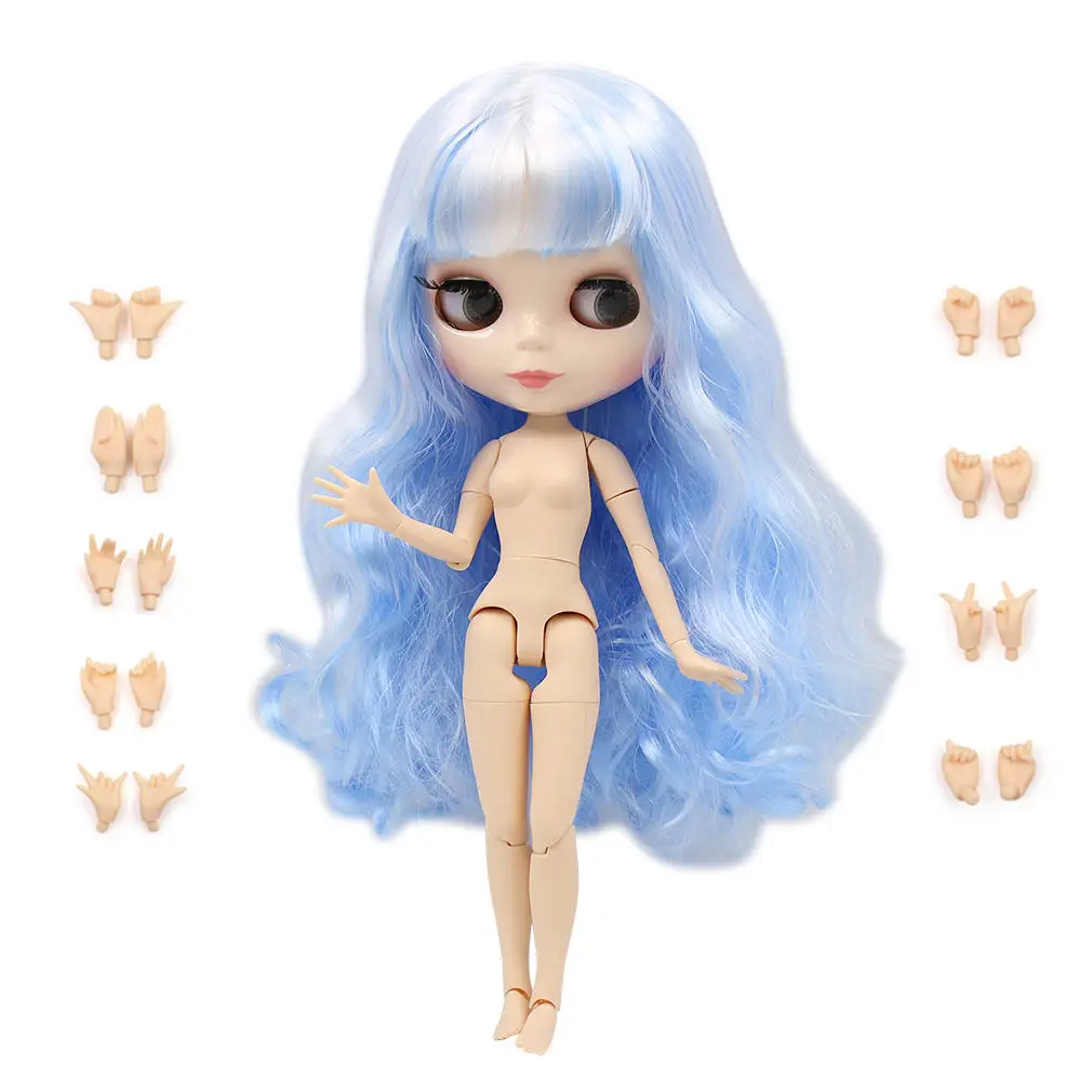 white skin Ледяная фабрика Blyth кукла шарнир тело DIY игрушки BJD 30 см 1/6 модные куклы девочка подарок Специальное предложение на продажу - Цвет: white skin