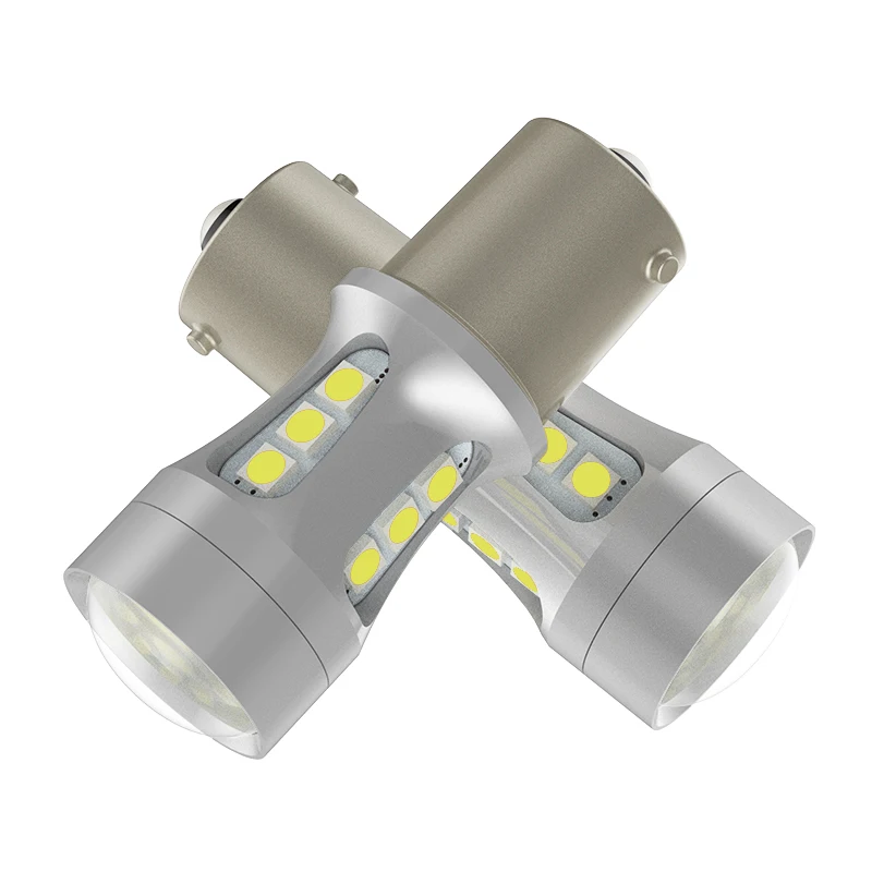 1156 светодиодный лампы 3030 18SMD Canbus BAU15S PY21W BA15S P21W светодиодный светильник для автомобилей указатели поворота белый желтый красный освещения 12V 24V