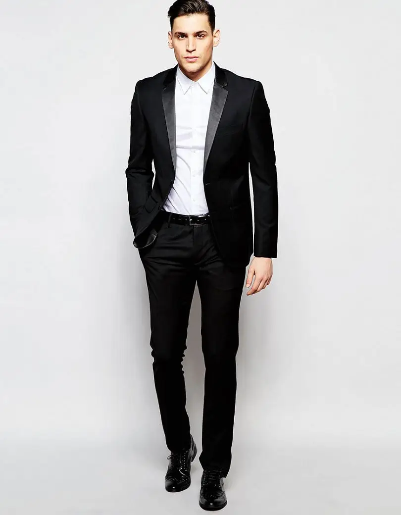 2019 Антоний смокинг Энтони Морато черный супер тонкий костюм на заказ жениха