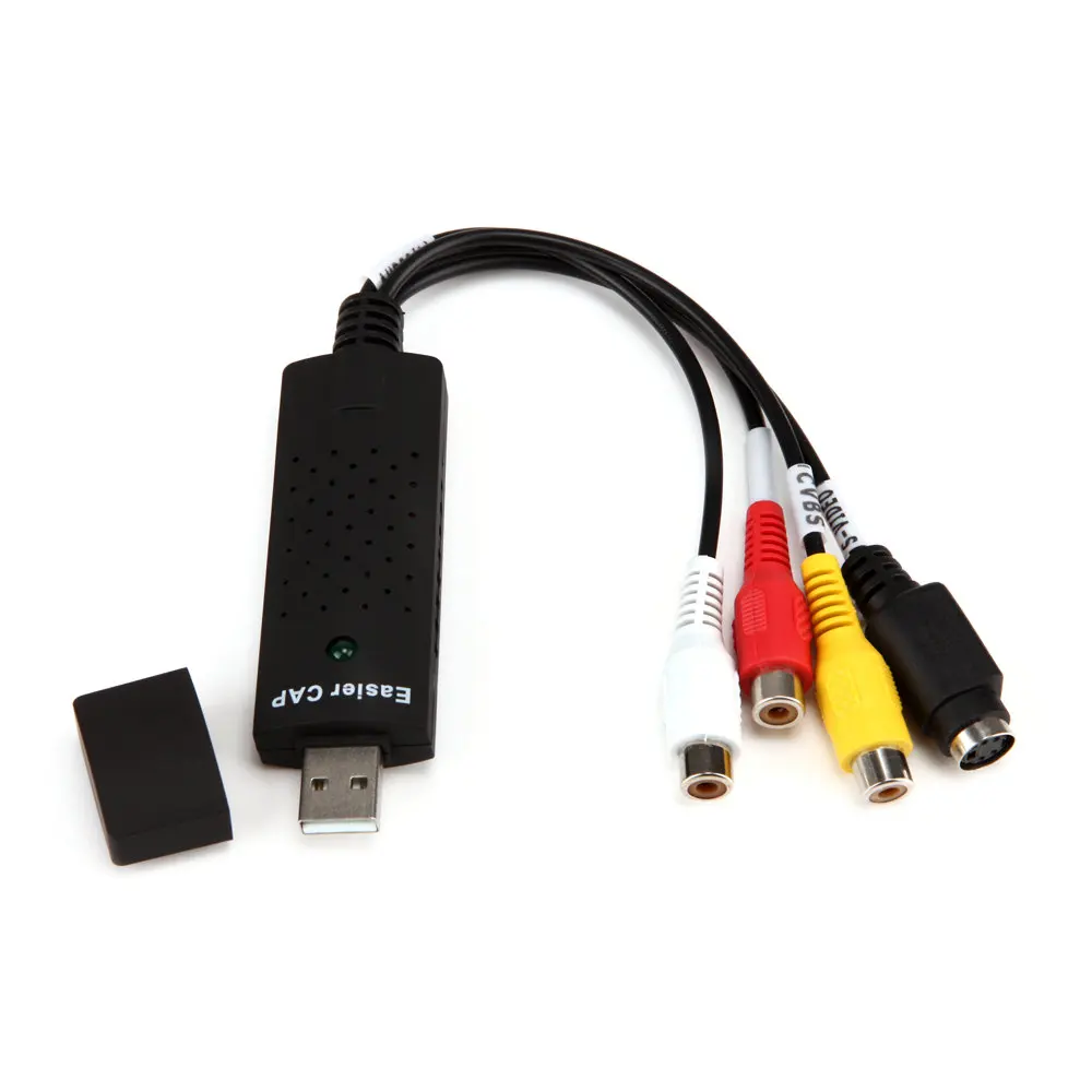 USB1.1/2.0 Карта видеозахвата ТВ тюнер VCR DVD аудио адаптер конвертер Разъем для Win 10 NTSC U
