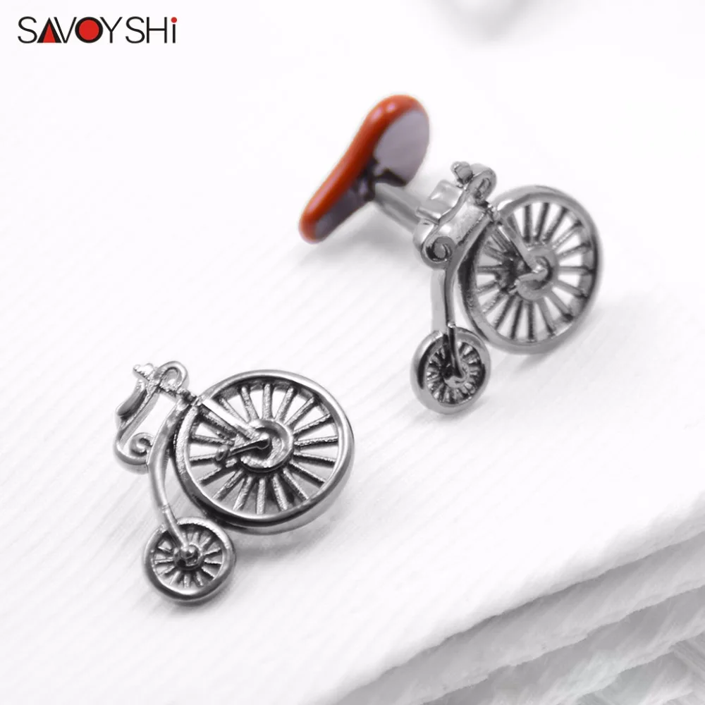 SAVOYSHI Новинка велосипедные запонки для мужской рубашки высокого качества