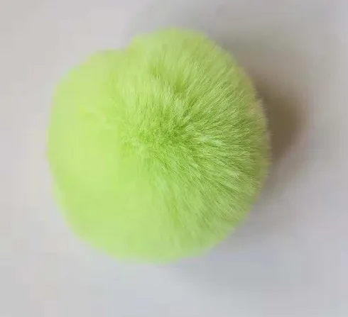 6 см~ 9 см большой помпон из искусственного меха DIY брелок для ключей из кроличьей шерсти помпон для женщин брелок для ключей - Цвет: NO 14