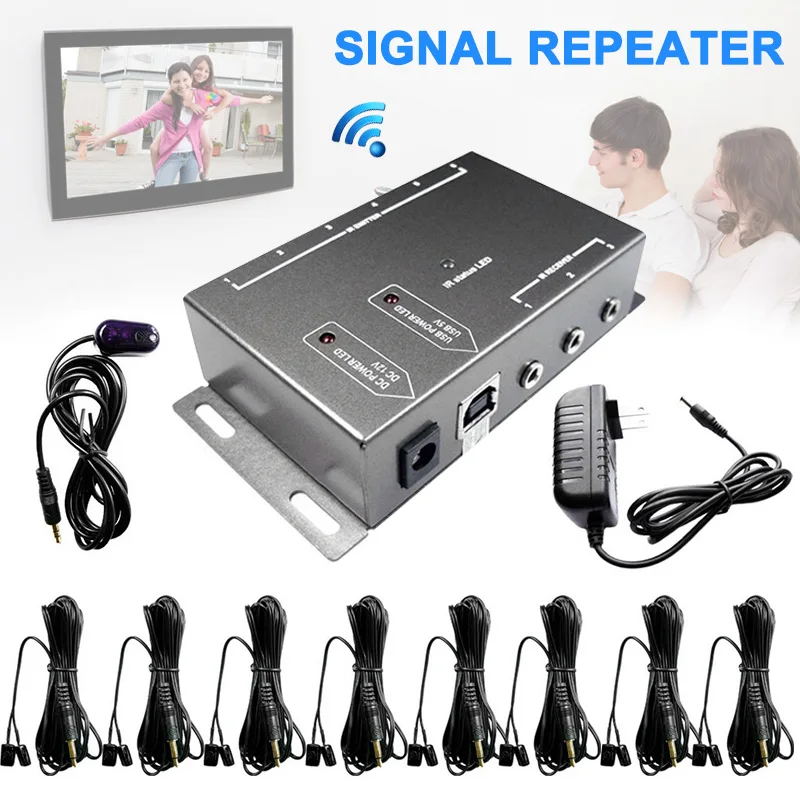 'The Best' IR Repeater Remote Control Extender Infrared System with Dual Head Emitter 889 | Инструменты