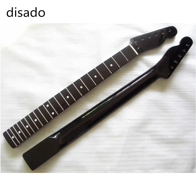 1Pcs Musical Instrument 21 Frets Inlay Dots Black Electric Guitar Canadian Maple Neck Wholesale Accessories Parts
