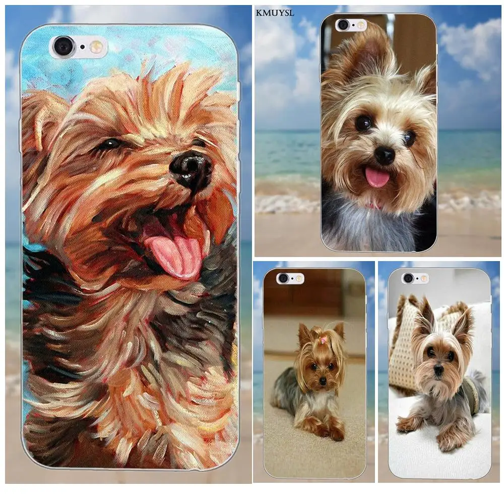 Kmuysl Йоркширский терьер Йоркширский Собака Щенок для iPhone 4 4S 5 5C SE 6 6 S 7 8 Plus X Galaxy S5 S6 S7 S8 Grand Core II Prime Alpha