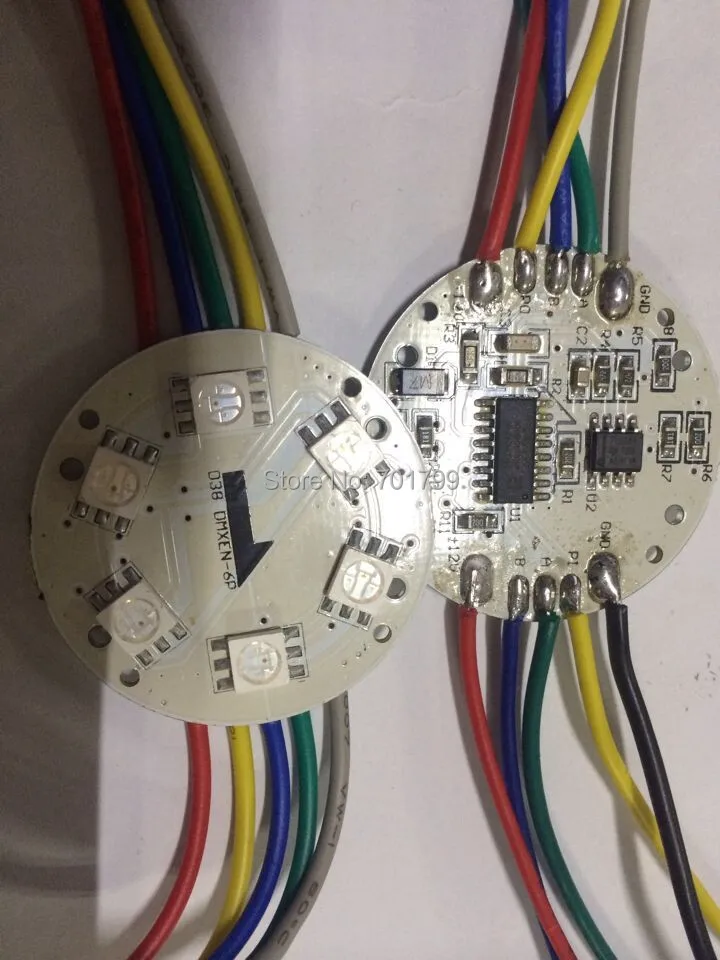 Светодиодная лента 12 в пост. Тока 6 шт. 5050 SMD RGB диаметр 38 мм 1 44 Вт не