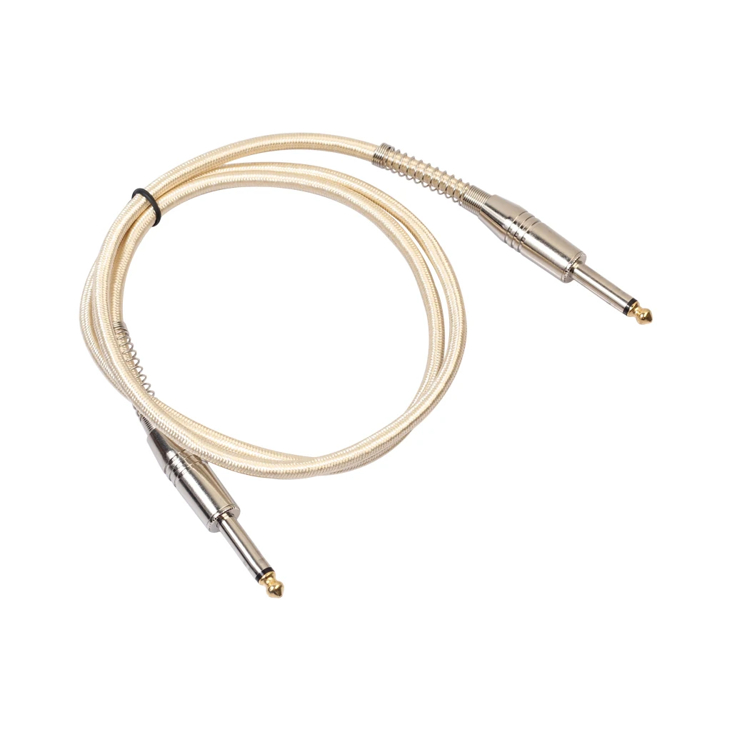REXLIS Nylon Aux Cable 6.35mm Male to Jack Audio for electric guitar tuning table 1/1.8/3/5/10/15/20M | Электроника