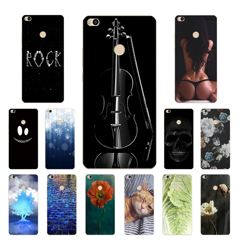 for Xiaomi Mi Max2 Case Scenery Cover Silicone Piano Printing Max 2 Phone Cases Xiomi |