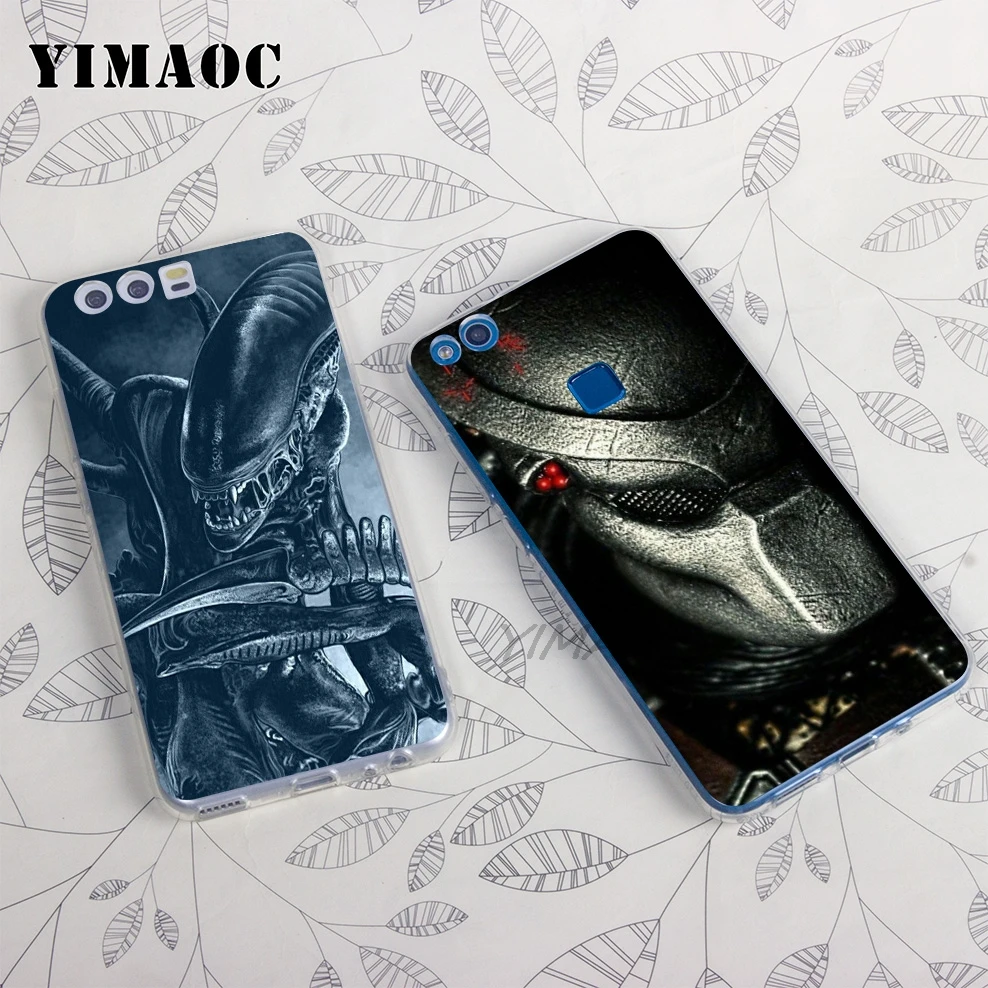 Xenomorph инопланетянин Хищник мягкий чехол для huawei Honor 10 9 8X 8C 8 7C 7X 7A Pro 6A Note Nova 3i 3 2i Y6 Y7 Y9