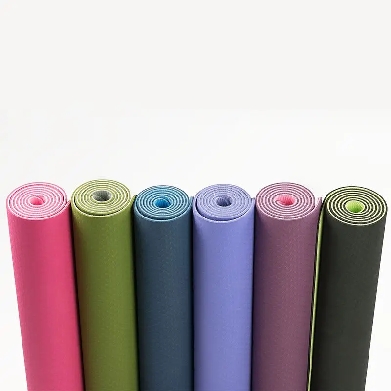 TPE коврик для занятия йогой фитнесом Противоскользящий безвкусный мягкий