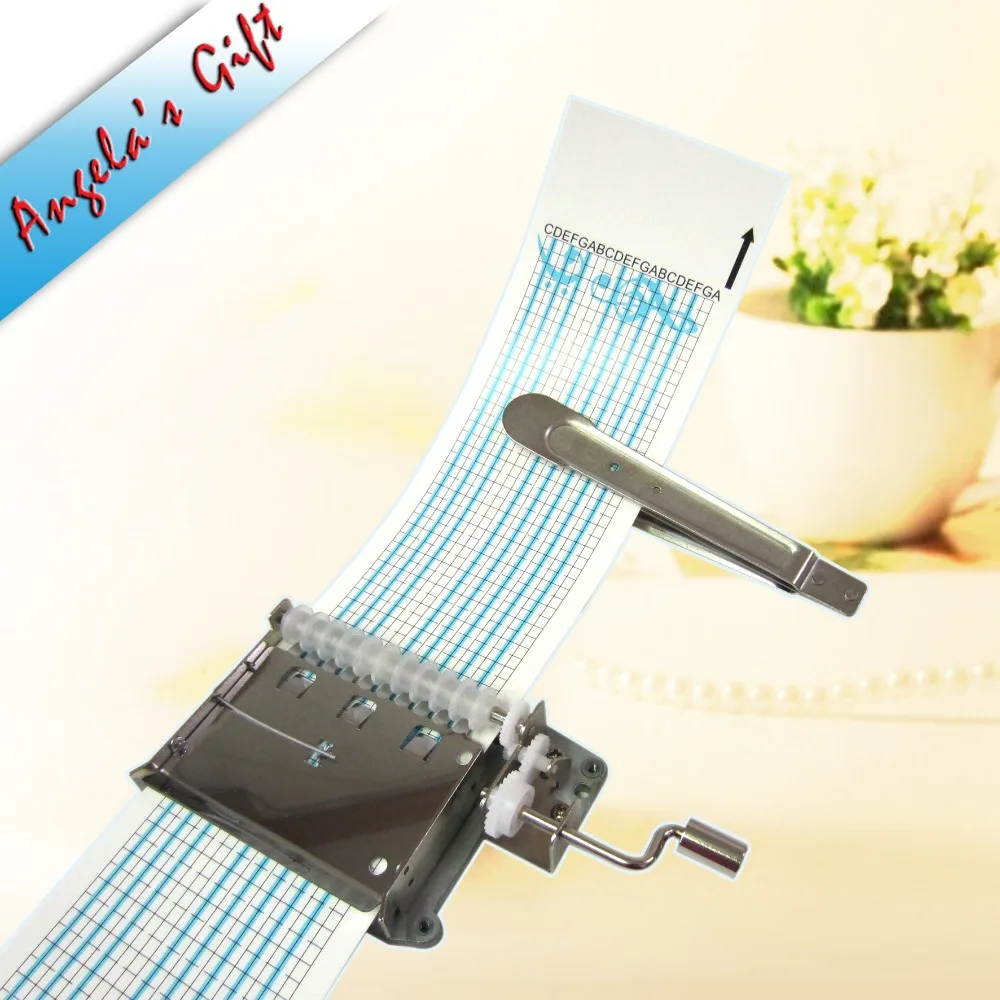 Музыкальная шкатулка сделай сам 20 нот ручная работа бумажная лента Коробка