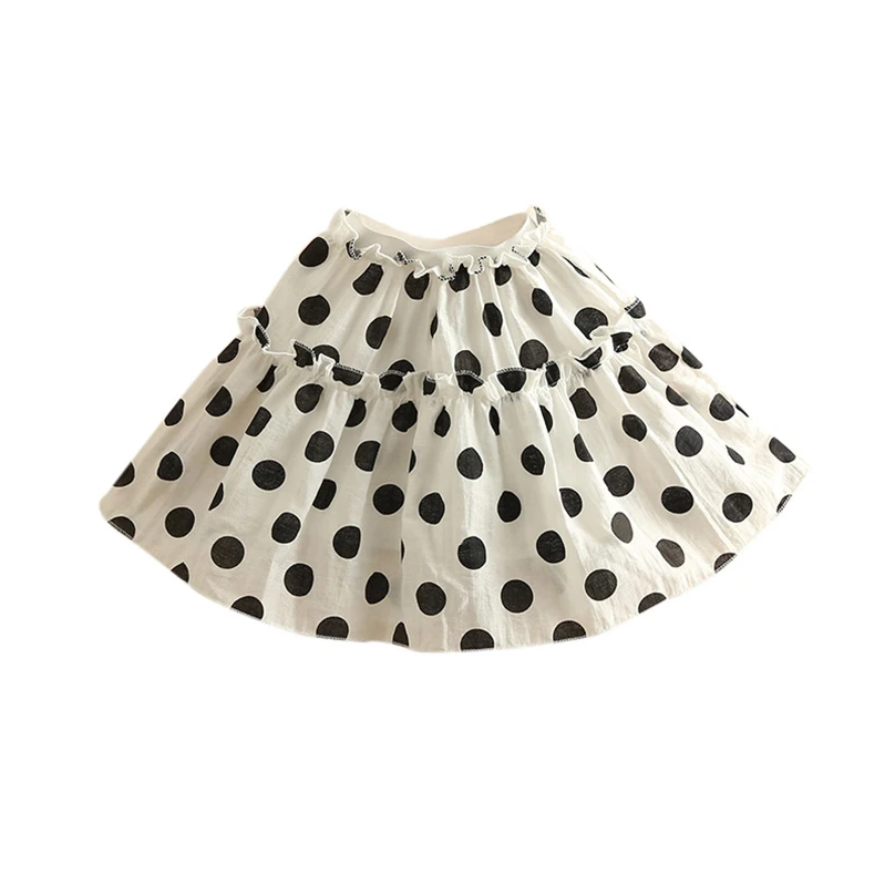 Vintage polka dot girls tutu skirt summer cotton kids clothes Girls Princess Party Ballet Dance Tulle Skirts Pettiskirt children |