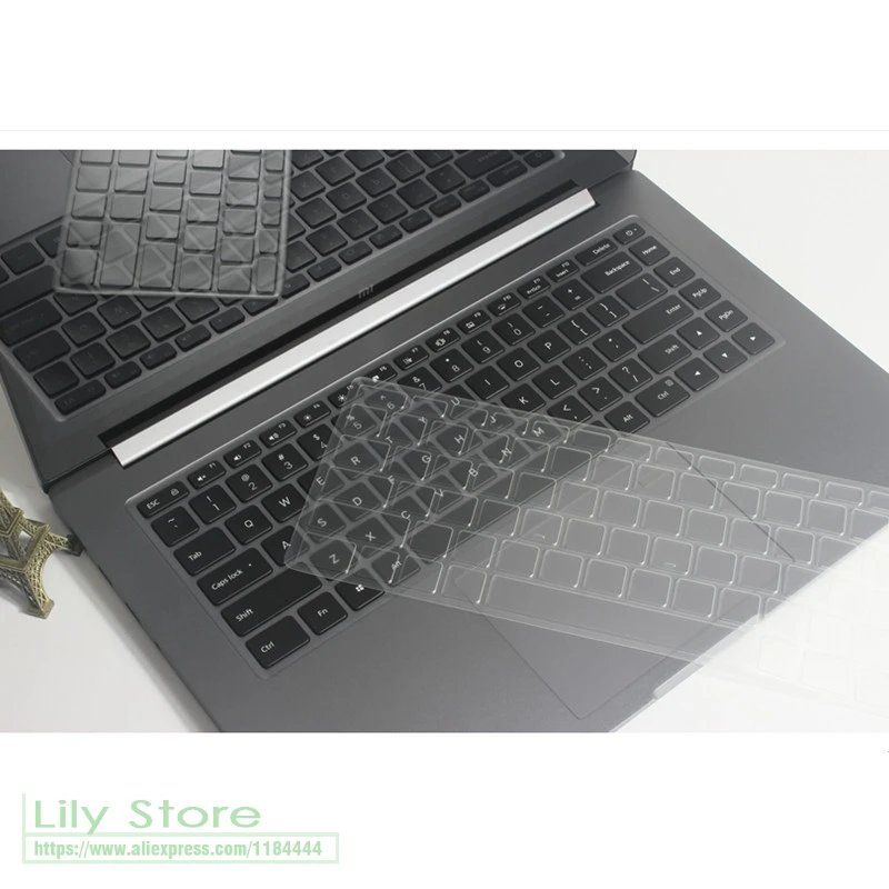 Ультратонкий прозрачный защитный чехол из ТПУ с клавиатурой для Xiaomi Mi Notebook Pro 15 6