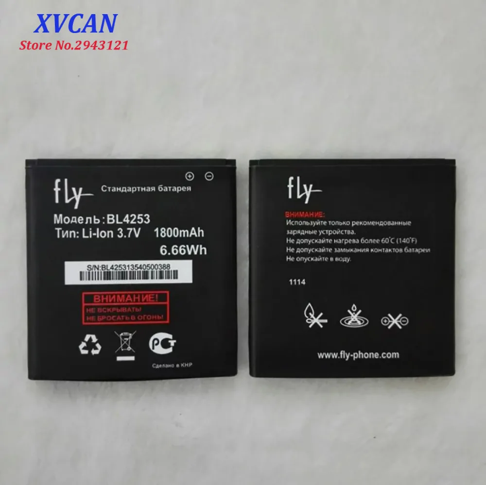 2019 высокое качество BL4253 батарея для Fly IQ443 IQ 443 Li Ion 1800mAh Мобильный телефон Bateria Batterie