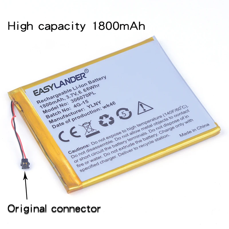 

306070PL 1800mAh Battery For PocketBook 626 615 627 touch lux 3 626Plus PocketBook 632 Basic Touch 2 Touch HD 3 4G-15 4K-19