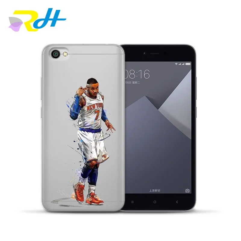 Для xiaomi Coque футляр ТПУ основа NBA Старр Джордан Джеймс Кобе чехол для xiaomi Redmi 4X 4A Pro Примечание 4X 5A mi 5X6 Plus
