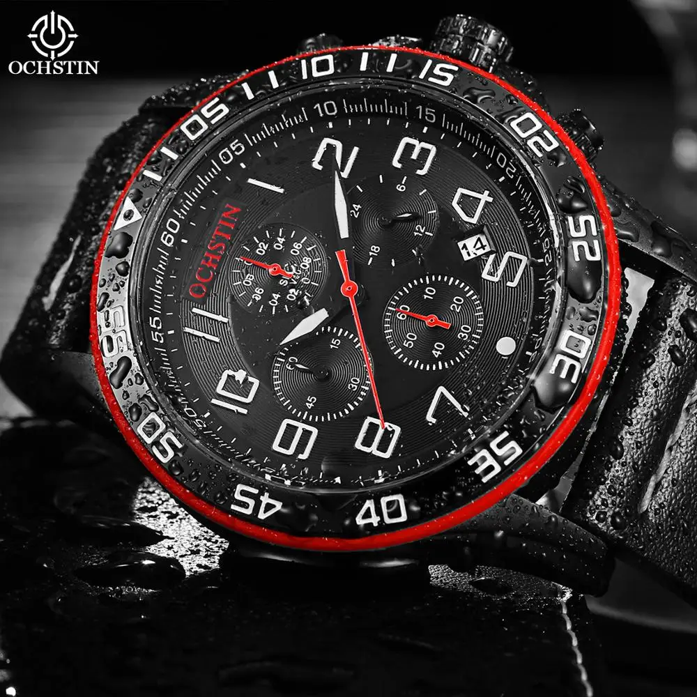 Часы мужские кварцевые в стиле милитари с хронографом|Мужские спортивные часы| |