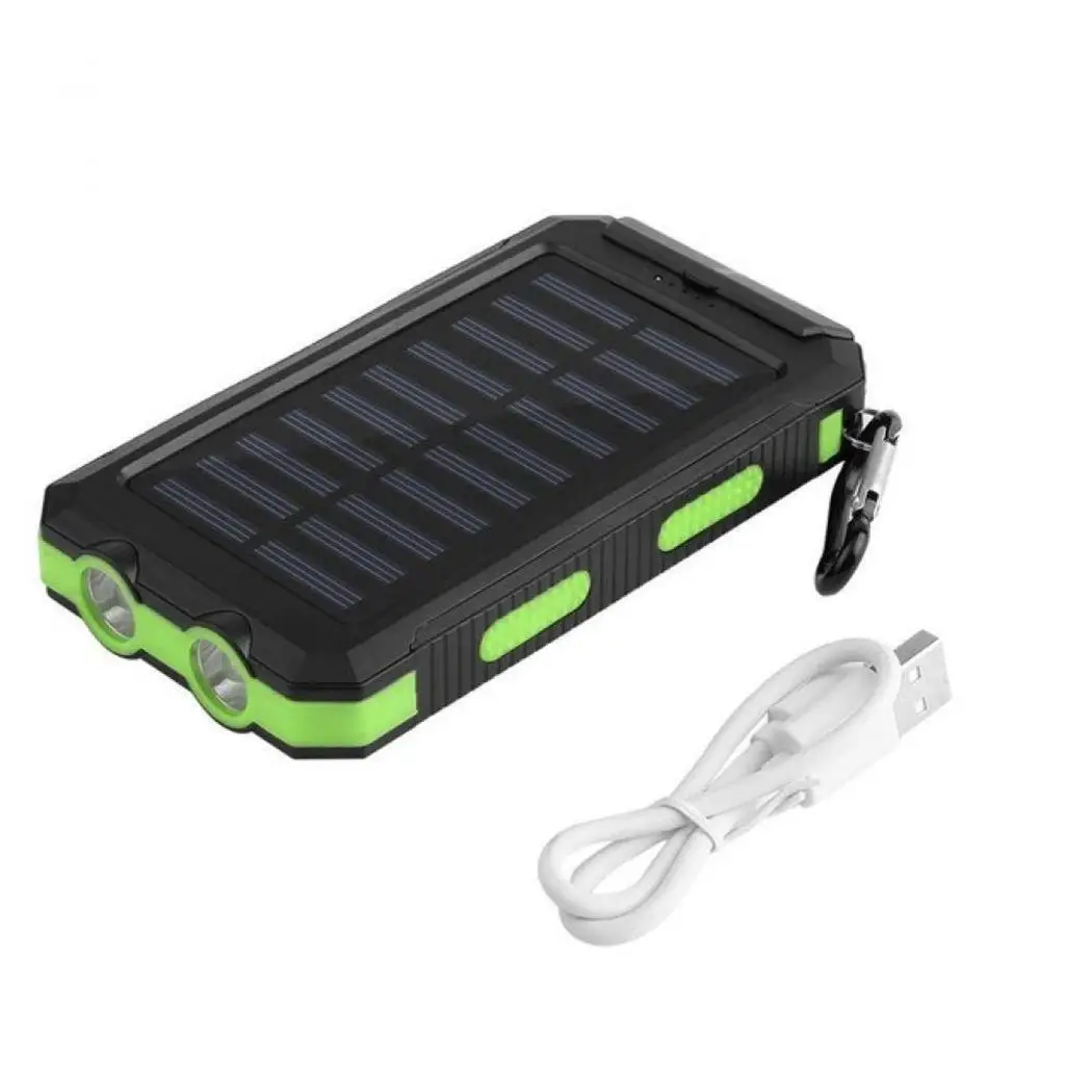 1А 1 5V2 с подсветкой Ночная Солнечная 20000 мАч USB DC LED 5V1A порт аварийный внешний
