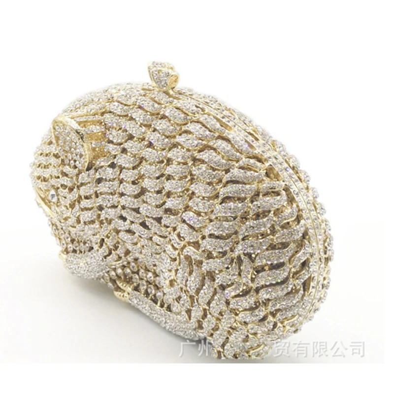 

Hollow Out Women gold Crystal Clutch Evening Minaudiere Bags Wedding Cocktail Party Diamond Handbags and Purses crossbody bag