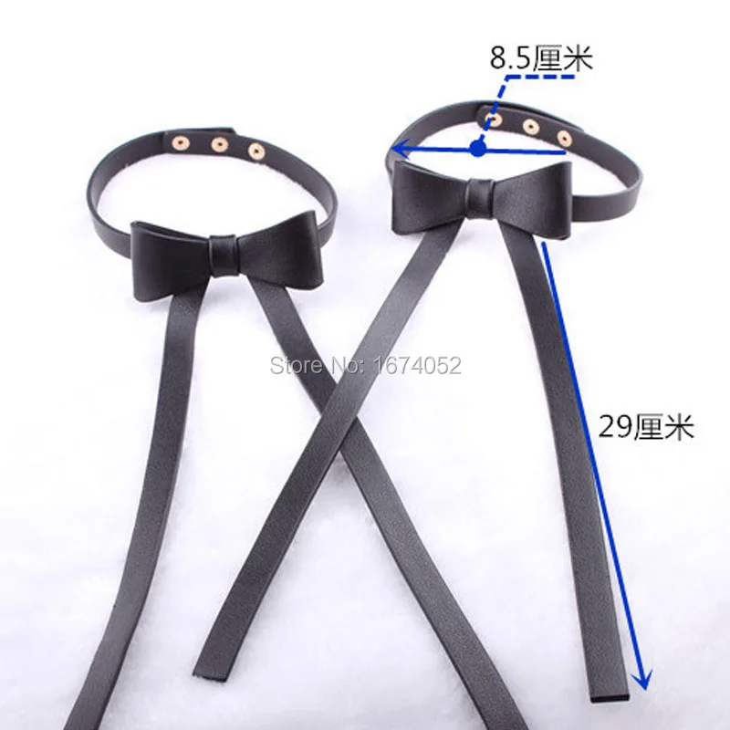 Милый мягкий ошейник-бабочка из искусственной кожи ручной работы в стиле