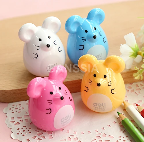 1 шт. Kawaii Мышь дизайн точилки для карандашей Канцтовары Мультяшные точилка офиса