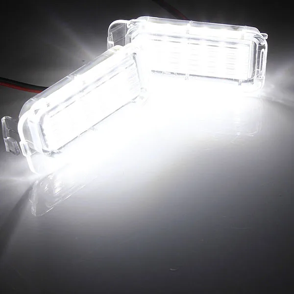 2 шт. 18-SMD светодиодный фонарь для номерного знака без ошибок для Ford Explorer Escape Fusion MKC