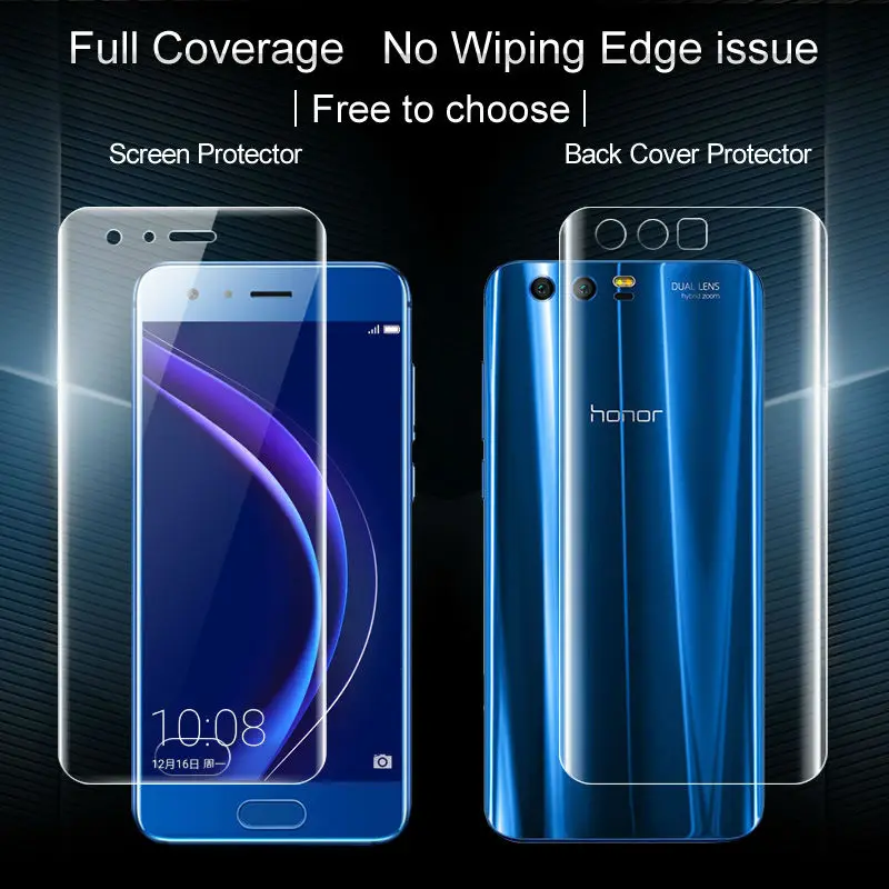 2 шт. полное покрытие для Huawei Honor 9 Honor9 полная защита экрана и задняя крышка