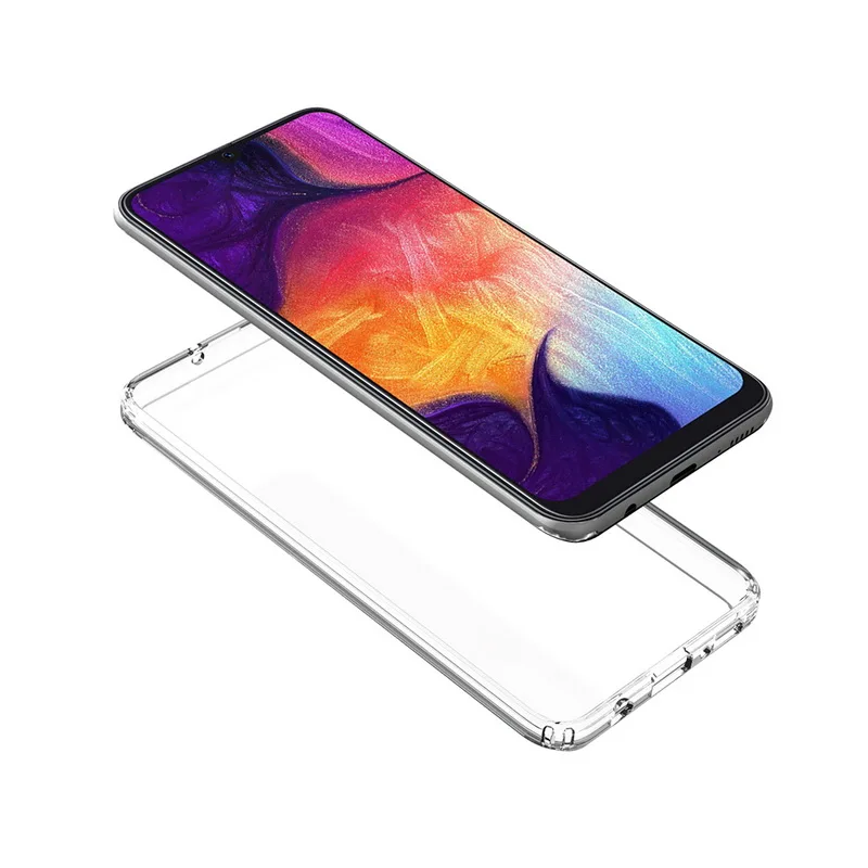 Для samsung A30 чехол с украшением в виде кристаллов бампер прозрачный жесткий акриловый чехол для мобильного телефона для Galaxy A50 A40 A20 A10 A70 M10 M20 M30 S10 плюс S10E S 10
