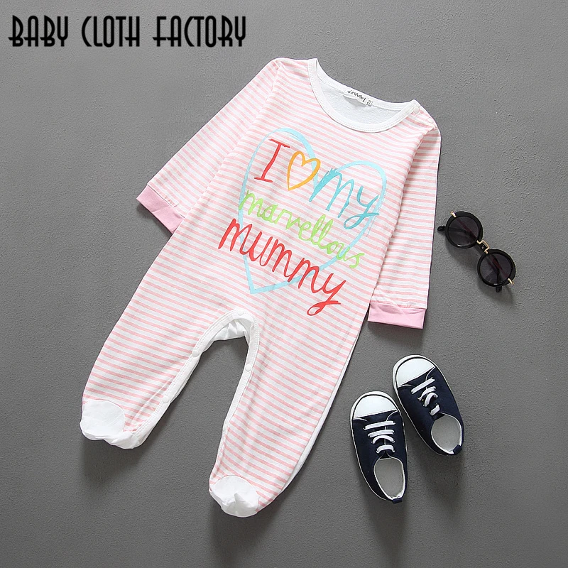 2016 Новорожденных Одежда для С Длинным Рукавом детские Комбинезоны Девушки Парни