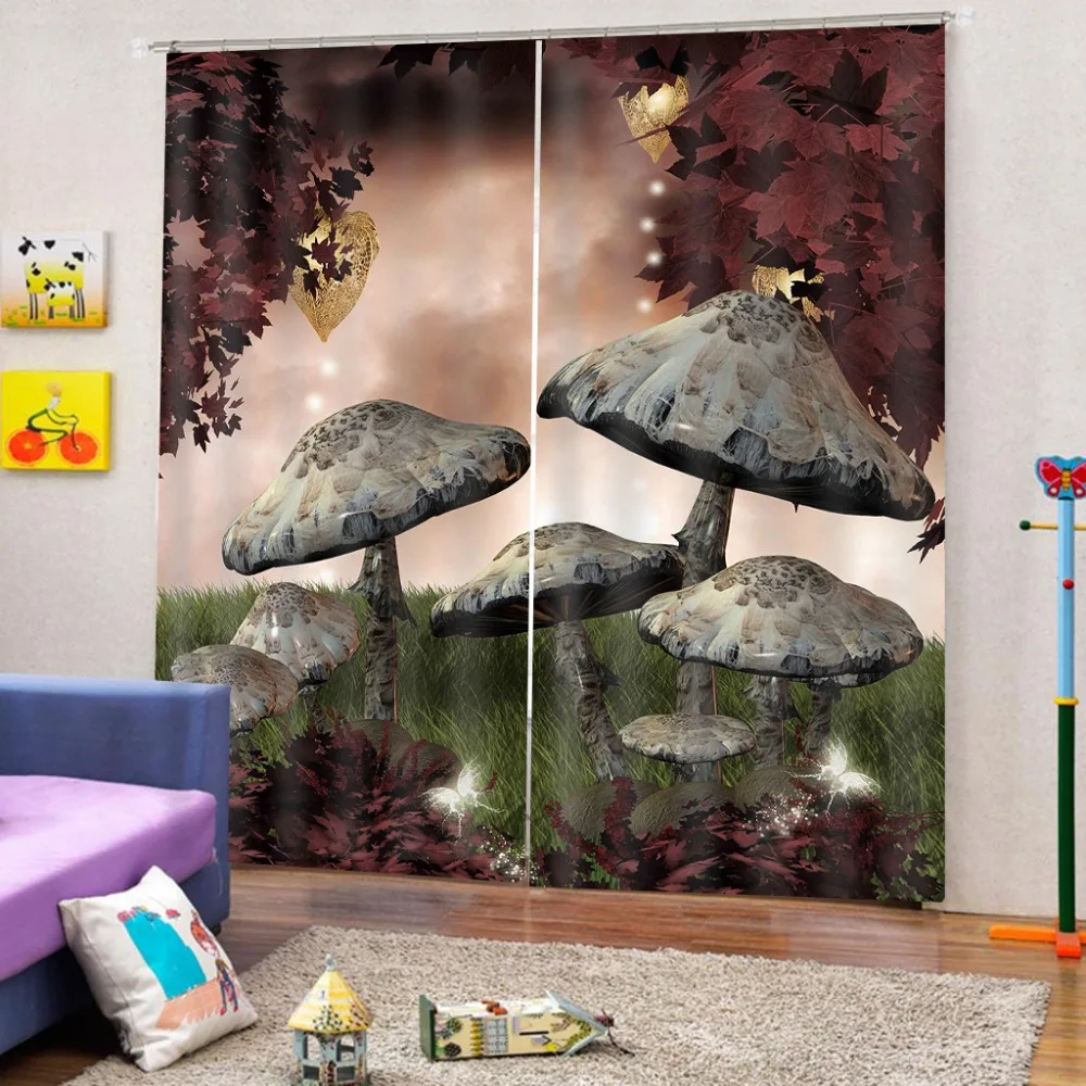 Мультяшные занавески для фотографий затемняющие оконные драпировки Роскошные 3D