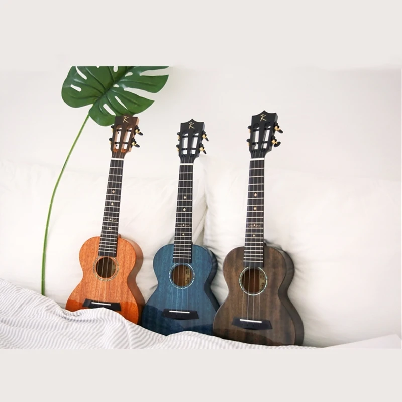 Kaka Enya MAD ukuleles твердое красное дерево черный цвет с сумкой Гавайи 4 струны Акустическая гитара Музыкальные инструменты