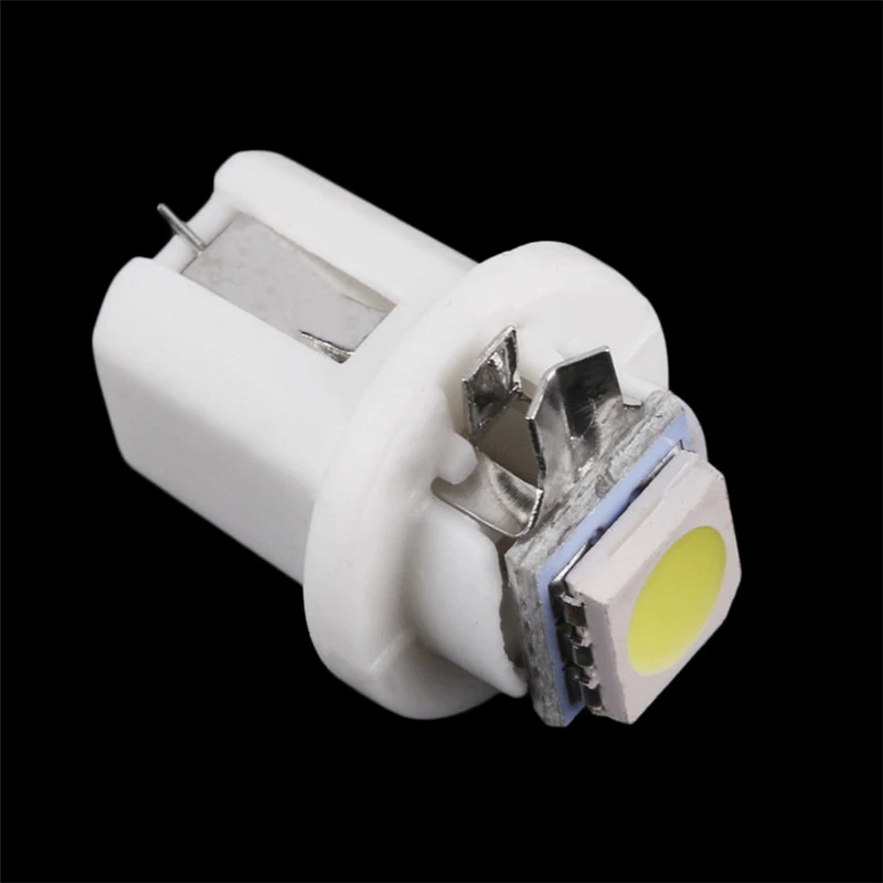 KEYECU 50 шт. Белый T5 B8.5D 5050 1SMD автомобильная светодиодная приборная панель световой индикатор внутренний