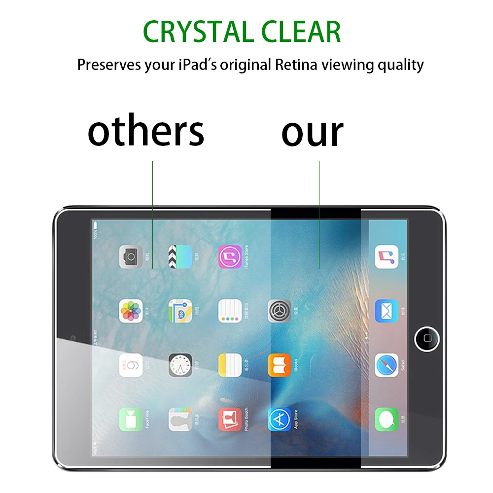 CAMDES 9H 0,3 мм защита экрана из закаленного стекла для iPad air 1 2 pro 9,7 10,5 iPad mini 1 2 3 4 Розничная упаковка 50 шт