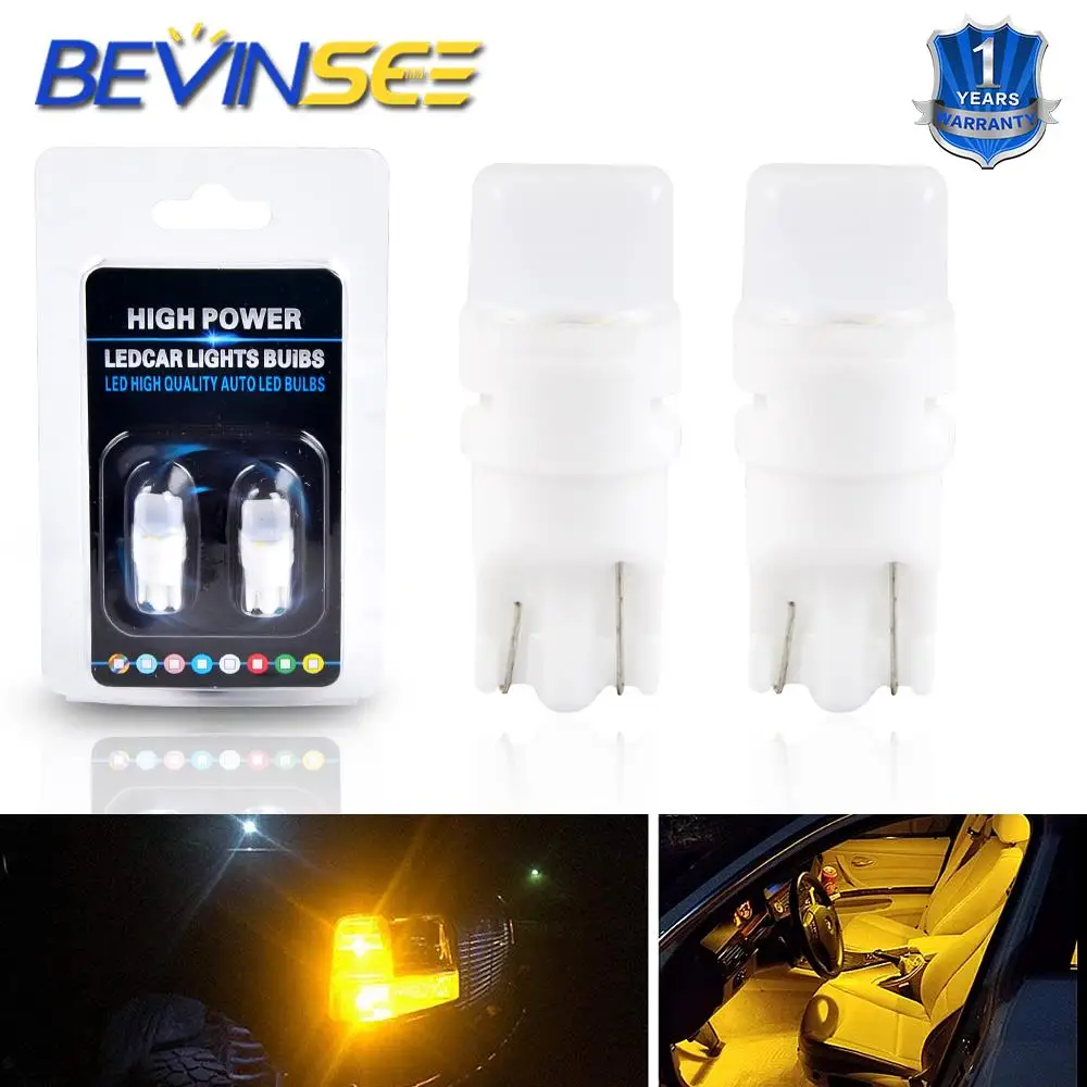 Bevinsee T10 2886X 194R 161B 3652 193 2835-SMD чипы светодиодный светильник лампы для автомобилей Ford F-150 2004 номерного знака автомобиля лампа Парковка Тай светильник лампочка - Испускаемый цвет: Цвет: желтый