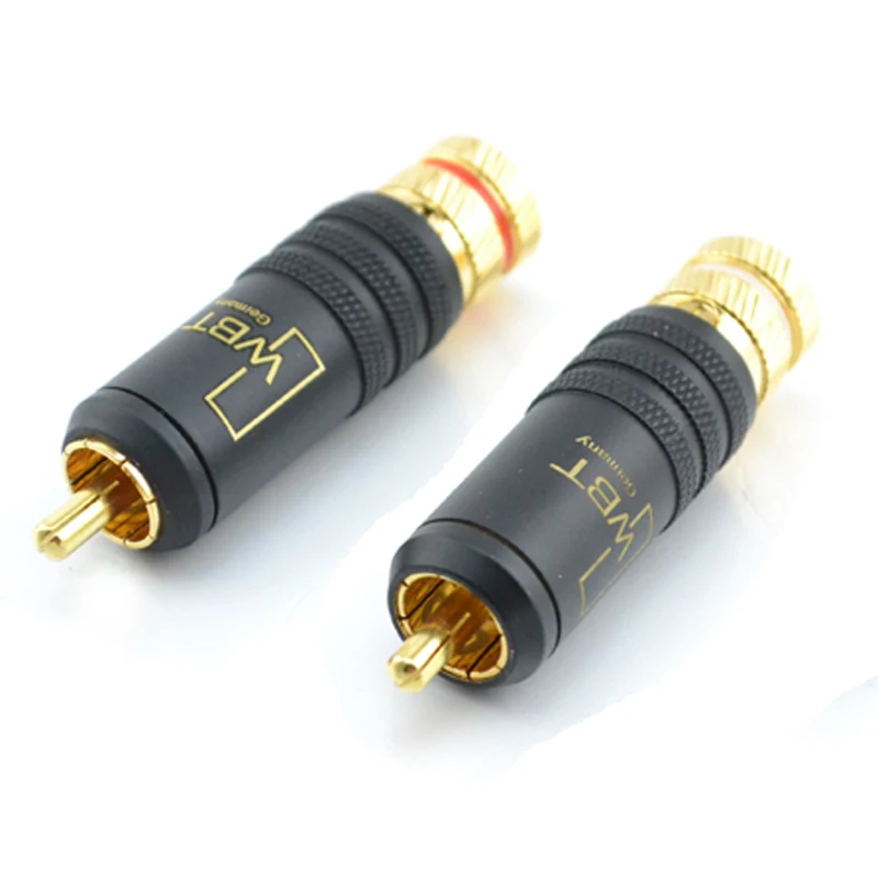 4 шт. WBT 0144 позолоченный RCA штекер HiFi RCA аудио коннектор