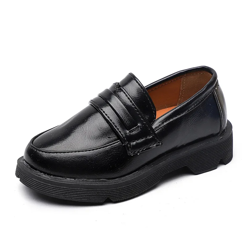 

School Childrens Boys Leather Shoes Kids student shoes For Boys teenager Black Dress Shoes Black Brown 3T 4T 5T 6T 7T 8T 9T-15T