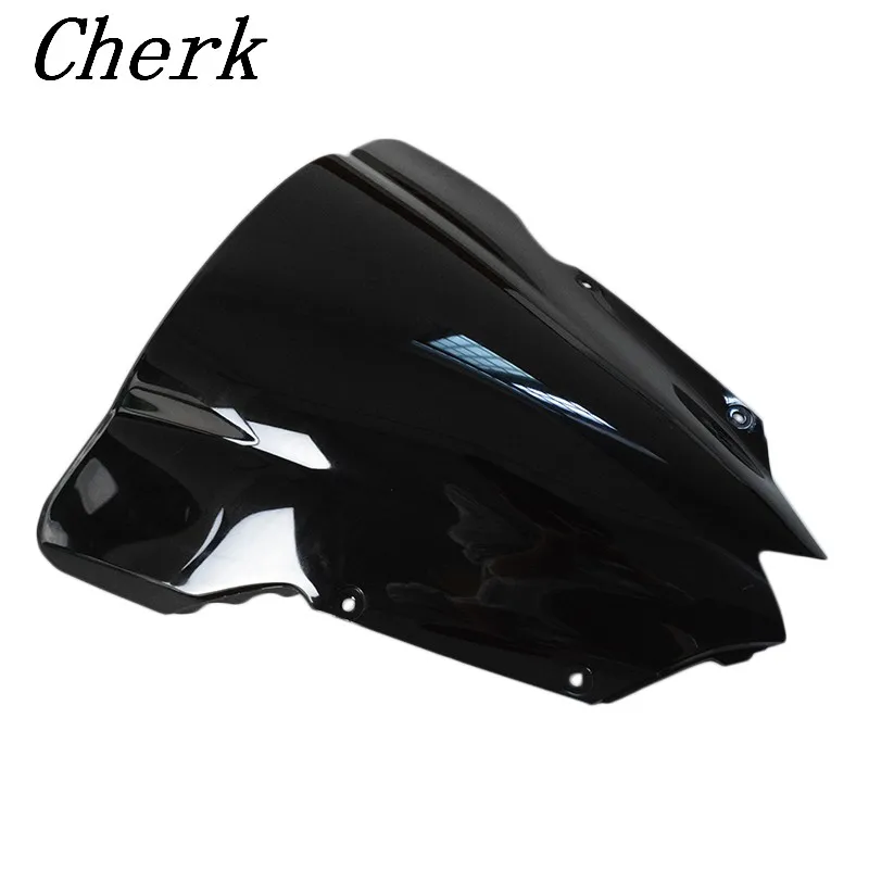 

Мотоцикл Черный ABS Double Bubble лобовое стекло обтекатель ветрового стекла для Yamaha YZF R6 600 2008-2015 08 09 10 11 12 13 14 15