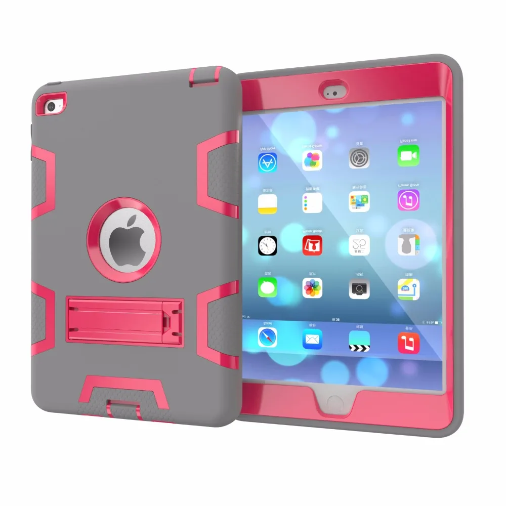 Чехол-Броня с двойным Цвет ударопрочный чехол-подставка для Apple Ipad mini 4 IPad mini 5 7,9 mini4 mini5 A1538 A2133 чехол Coque Funda