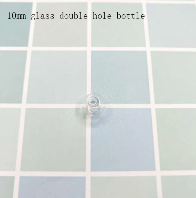 50pcs/lot 10mm Transparent glass globe dome locket vial pendant bottle Two Hole fashion diy accessories decor |