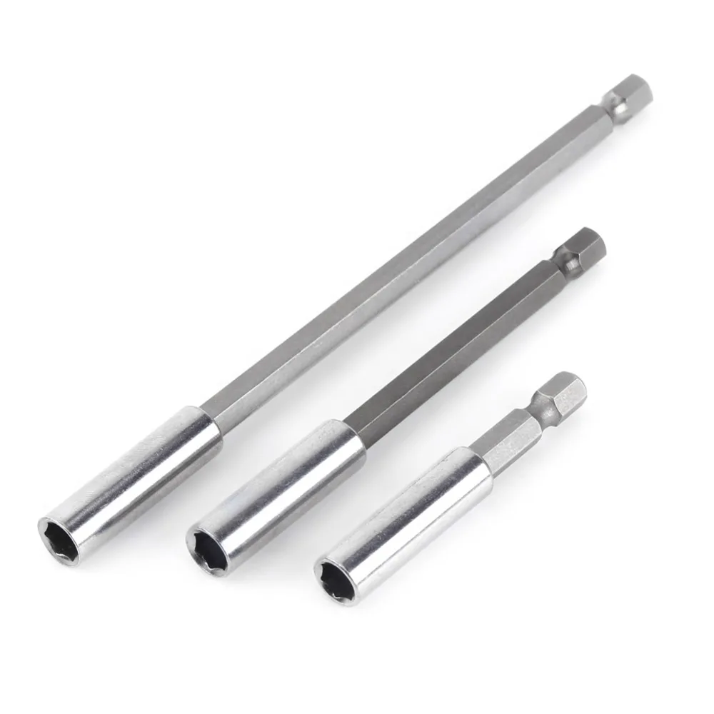 3pcs Electrical Drill Screwdriver Extension Bar Magnetic Bit Holder 1/4" Shank Tool | Инструменты