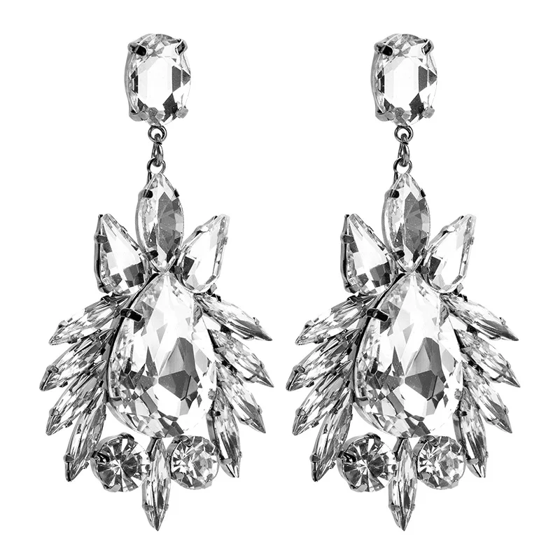 

Crystal Earrings For Women Big Boho Bohemian Drop Earrings Hanging Dangle Earrings Fashion Jewelry Statement Vintage Accessories