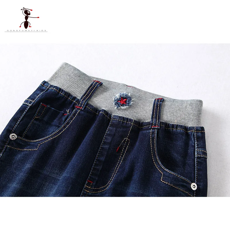 Новинка весны 2017 года поступление Детские джинсы Повседневное Мальчики