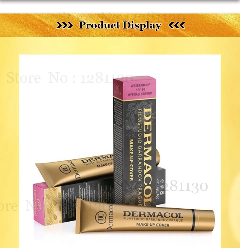 Аутентичный Dermacol основа макияж покрытие и Макияж Pro корректор для лица макияж 30 г праймер консилер крем Основа Обложка Татуировки