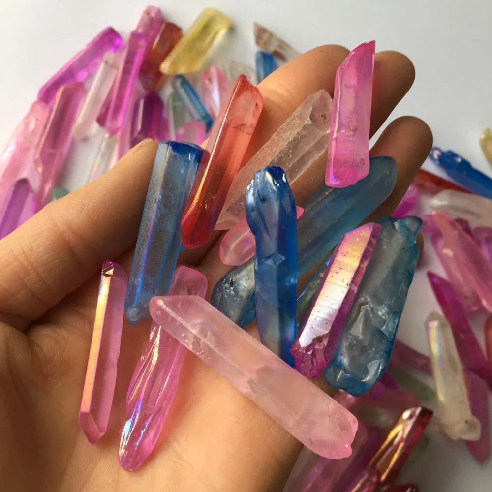 500g More colour ANGEL Aura Quartz Crystal Tianium Bismuth Silicon Rainbow | Дом и сад