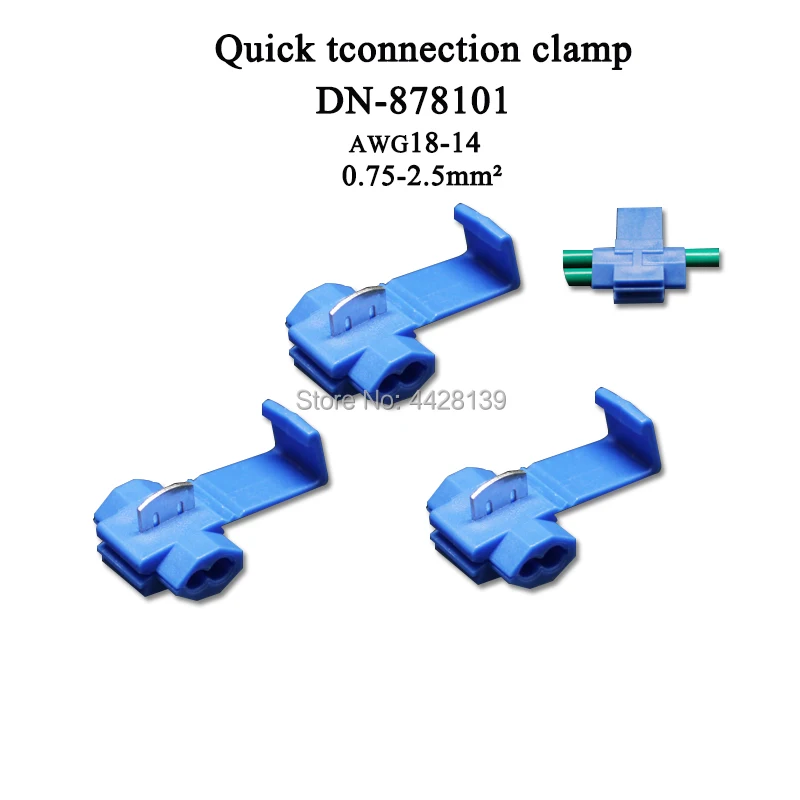 100 шт. 22-18AWG 18-14AWG 12-10AWG проволочный замок на скотче Электрический Разъем Быстрого Сращивания терминал обжимной красный синий желтый провода зажим